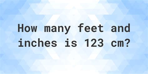 123 cm into feet